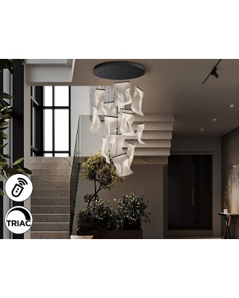 VELOS - LAMPARA 13L NEGRO DIMABLE